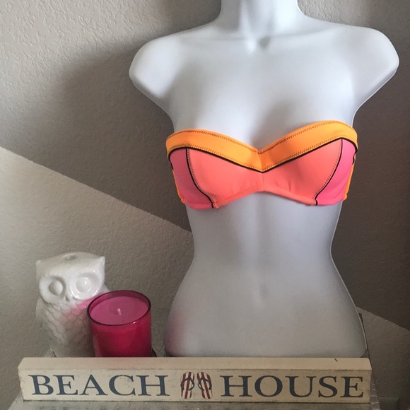 Victoria's Secret Other - Strapless VS Neon Bikini Top
